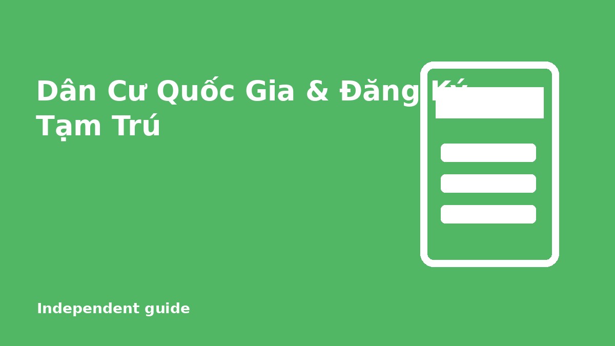 Dichvucong Dân Cư Quốc Gia and Temporary Residence Registration